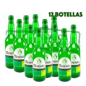 Doce botellas de sidra Menéndez