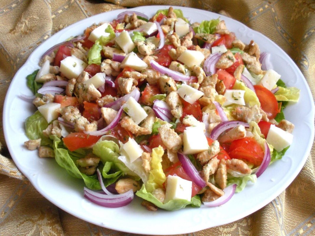 Ensalada de pollo a la sidra